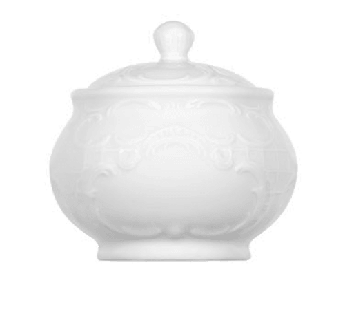 Bauscher 574925 Mozart 8.45oz Jam Box w/ Lid, White