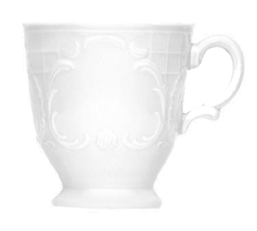 Bauscher 575318 Mozart 6.08oz Hot Chocolate Cup, White