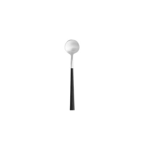 Costa Nova C20300-BLK Mito 7" Dessert Spoon, Black (Case of 12)