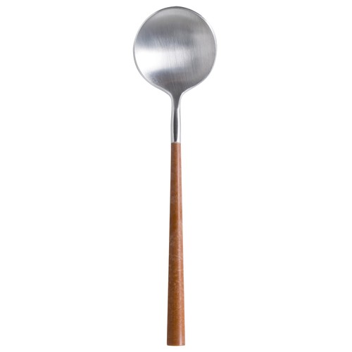 Costa Nova C20462-WDN Mito 8" Table Spoon, Wood Handle (Case of 12)