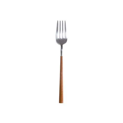 Costa Nova C20464-WDN Mito 7" Dessert Fork, Wood Handle (Case of 12)