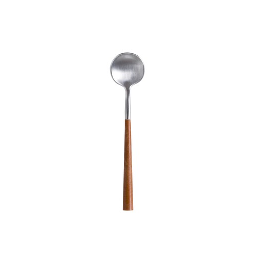 Costa Nova C20468-WDN Mito 5" Tea Spoon, Wood Handle (Case of 12)