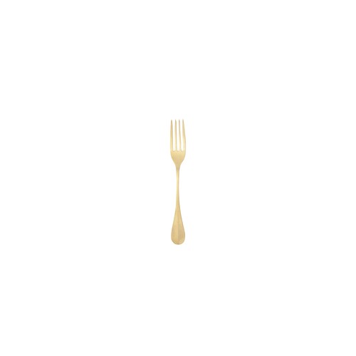 Costa Nova C20373-GLD Nau 7" Dessert Fork, Gold (Case of 12)