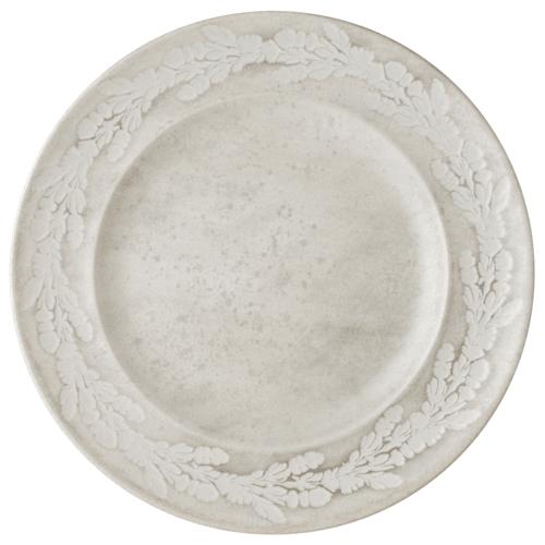 Mikasa 5308762 Impress 11.4" Wide Rim Plate, Beige