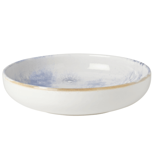 Mikasa 5308773 Serefina 39oz Stoneware Bowl, White w/ Blue