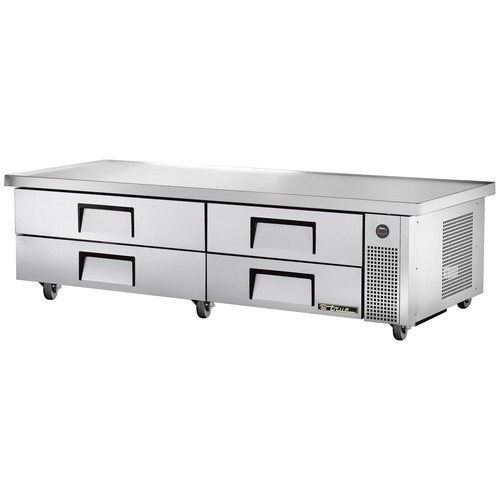 True TRCB-82-86 86-1/4" Refrigerated Chef Base - 4 Drawers
