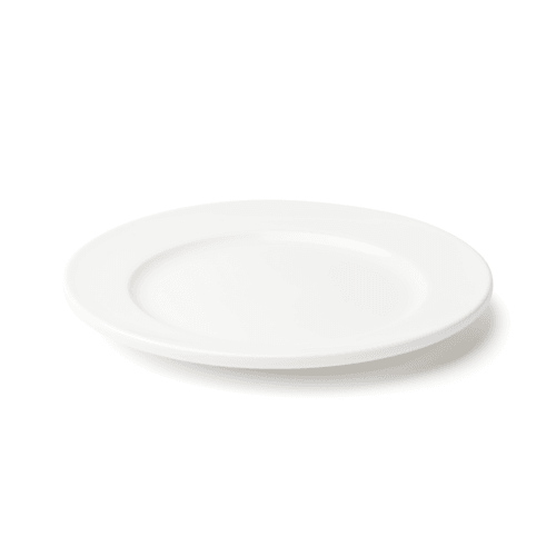 Browne Foodservice 5630108 Foundation Wide Rim Plate, 9", White