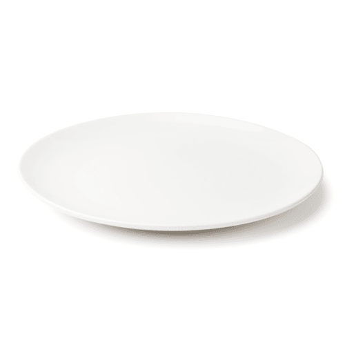 Browne Foodservice 5630166 Foundation Coupe Plate, 10", White