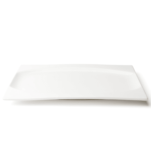 Browne Foodservice 5630186 Foundation Plate, 12.75"X9.5", White