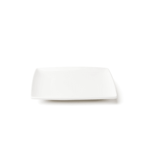 Browne Foodservice 5630189 Foundation Square Plate, 6.25", White