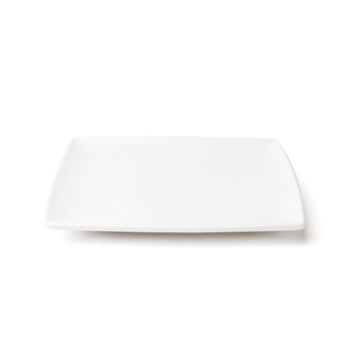 Browne Foodservice 5630190 Foundation Square Plate, 8", White
