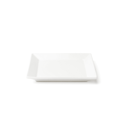 Browne Foodservice 5630192 Foundation Square Plate, 6", White