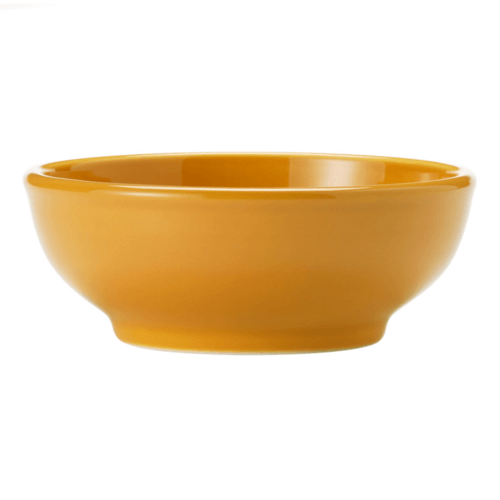 Libbey 903044003 Cantina 18oz Uncarved Oatmeal/Nappy Bowl, Saffron (Case of 12)