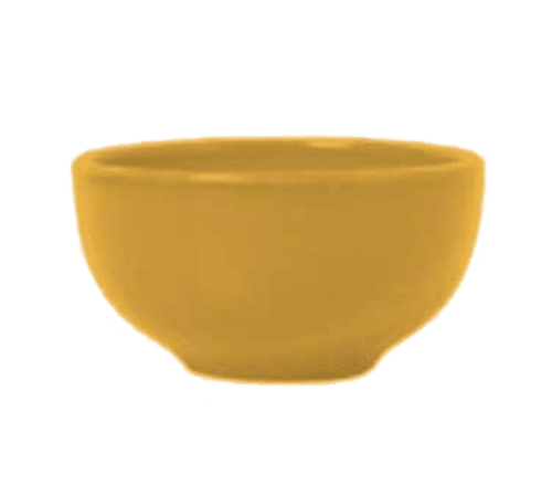 Libbey 903044005 Cantina 8oz Uncarved Bouillon, Saffron (Case of 12)