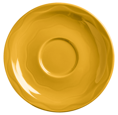 Libbey 903033201 Cantina 6-1/4" Carved Saucer, Saffron