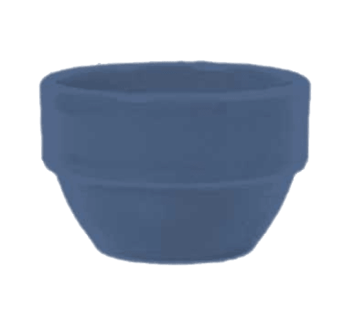 Libbey 903043370 Cantina 8oz Uncarved Stacking Bouillon, Blueberry (Case of 36)