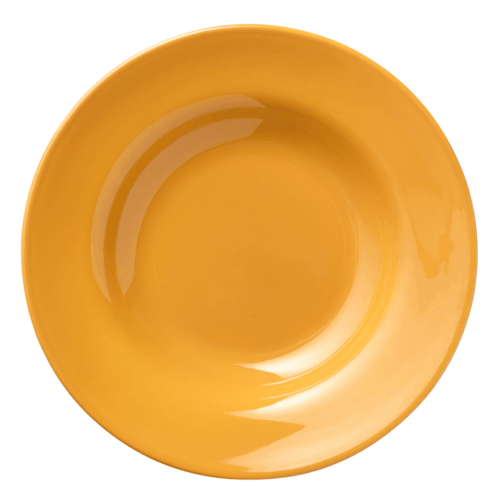 Libbey 903044377 Cantina 21oz Uncarved Pasta Bowl, Saffron (Case of 12)