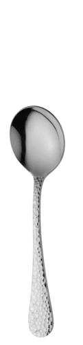 RAK C0SPBOS Sparkle Hammered 6.7" Soup Spoon, 18/0 Stainless Steel (Case of 12)
