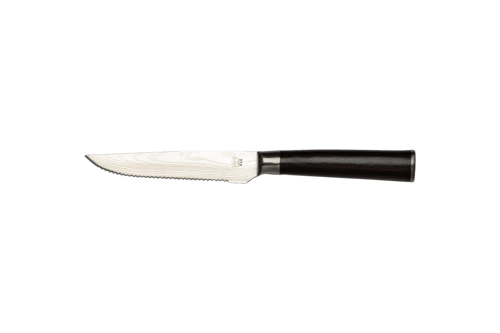 RAK CHSTKPKWH 9.5"Steak Knife w/ Paka Wood Handle, Steel Blades (Case of 12)