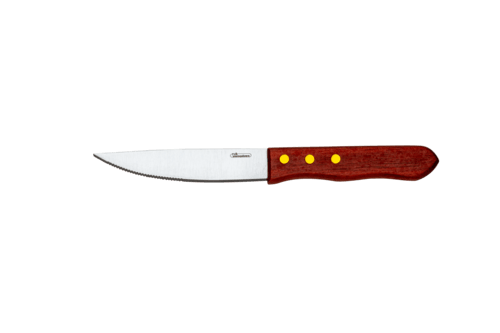 RAK CHSTKWPRD 10"Steak Knife w/ Red Wood Handle, Steel Blades (Case of 12)