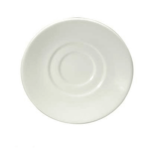 Oneida F1130000500 Gemini 6-1/4" Wide Rim Saucer, White