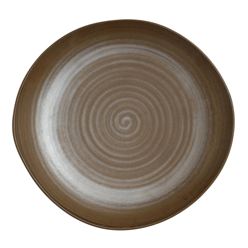 Steelite 6965E6154 Folio Alpha Ceram Plate, 11-1/4", Brown