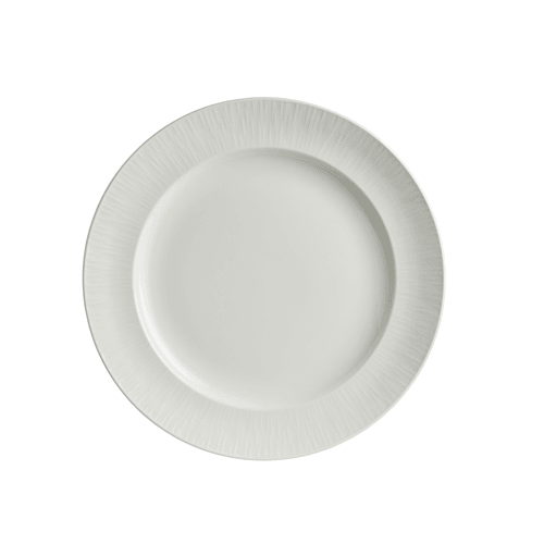 Steelite 4422RF003 Lucia Medium Embossed Rim Plate, White