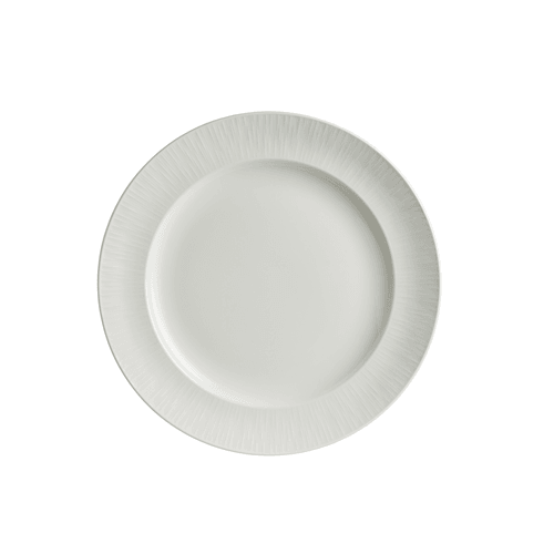Steelite 4422RF005 Lucia Medium Embossed Rim Plate, 8", White