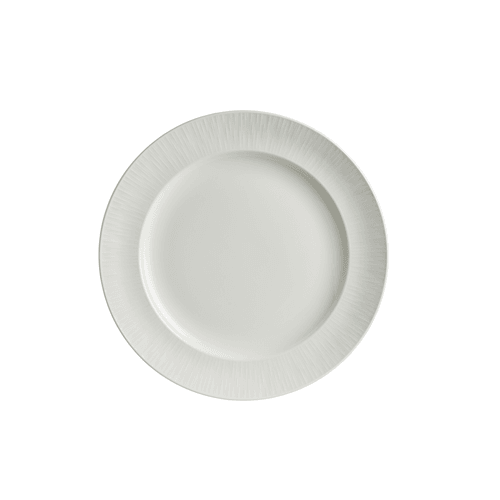 Steelite 4422RF006 Lucia Medium Embossed Rim Plate, 6-1/2", White