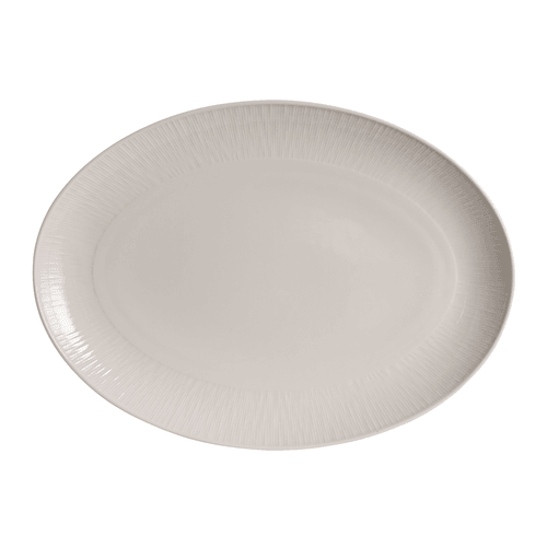 Steelite 4422RF047 Lucia Oval Platter, 12-1/2"X9", White