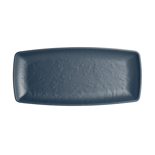 Steelite 7179TM507 Creations Melamine Rectangular Plate, 9-1/2"X4-1/3", Blue