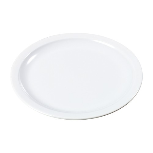 Carlisle KL20102 Kingline™ Melamine Narrow Rim Sandwich Plate, 7-1/4", White