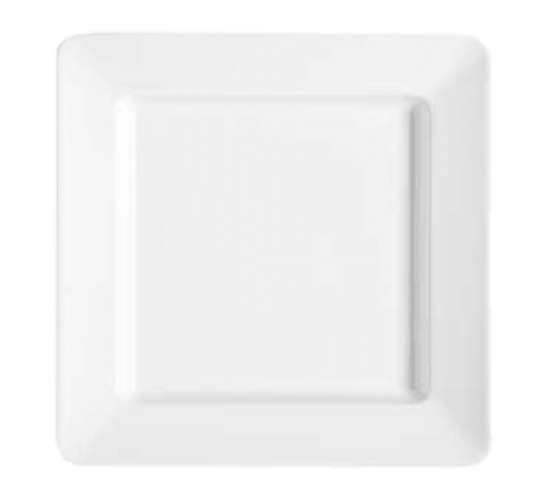 G.E.T. ML-12-W Milano™ Square Plate, 12", White