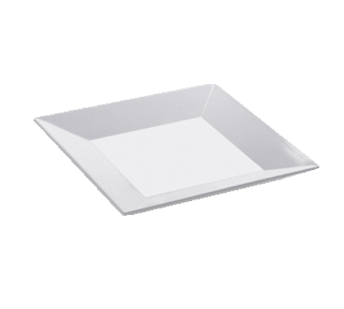 G.E.T. ML-102-W Siciliano® Square Plate, 6", White