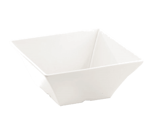 Tablecraft MB94 Frostone™ Melamine Square Bowl 3.8qt, 10", White