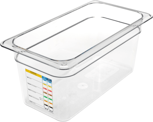 Carlisle 30662IMLUC07 StorPlus Food Pan, 1/3 Size, 6" Deep, Clear