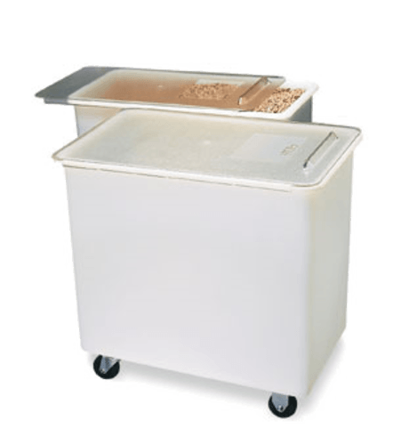 Carlisle 4402 Ingredient Bin w/ Clear Sliding, 44gal, White