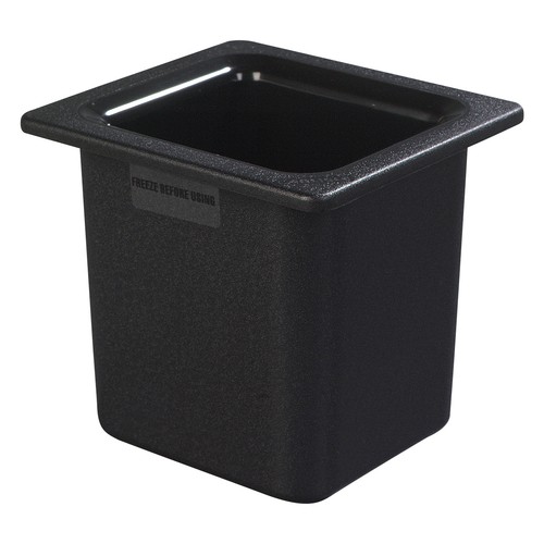 Carlisle CM110503 Coldmaster Food Pan, 1/6 Size, 6" Deep, Black