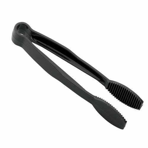 Cambro TG6110 Heat Resistant Flat Grip Tongs, 6", Black
