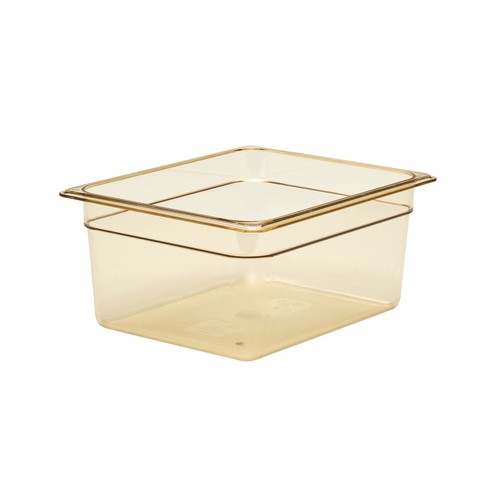 Cambro 26HP150 High Heat Food Pan, 1/2 Size, 6" Deep, Amber