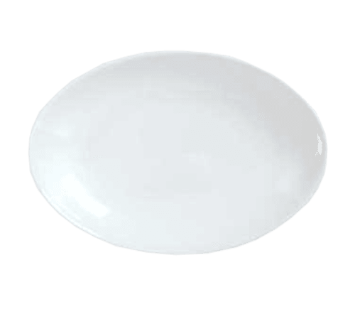 Syracuse 911194407, Reflections Oval Platter, 10-1/8"X7", Aluma White (Case of 12)