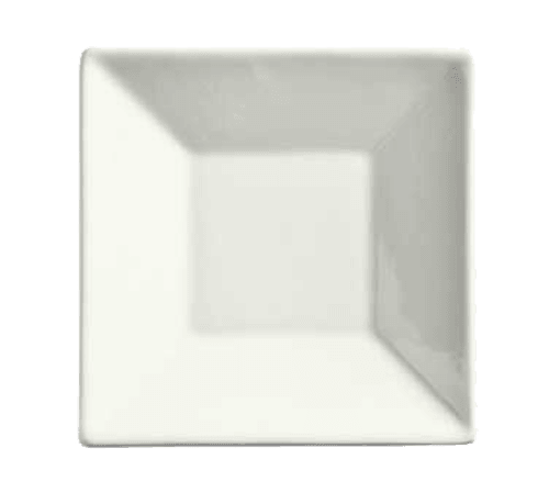World Tableware SL-31 Slate Square Saucer, 5", Bright White (Case of 36)