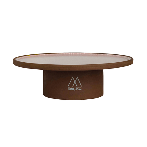 Steelite 6215RT003 Maham Studio Elevated Platform, 6"X1-3/4", Pink Peppercorn