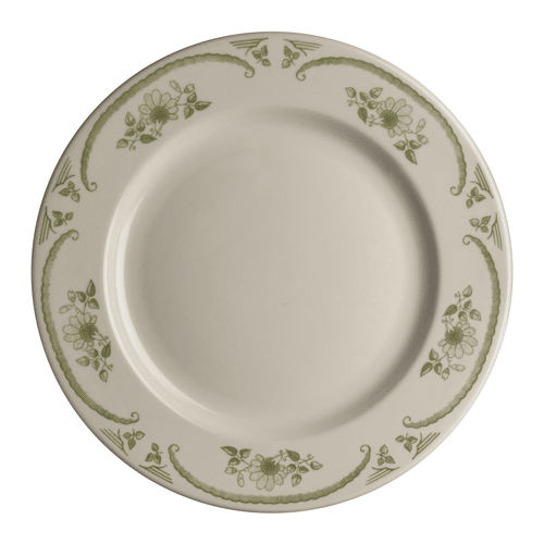 Steelite HL2039885 American Rose Rolled Edge Plate, 7-1/8", Moss