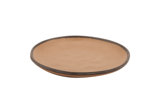 G.E.T. CS-70-TP Pottery Market Melamine Plate, 7", Speckled Taupe