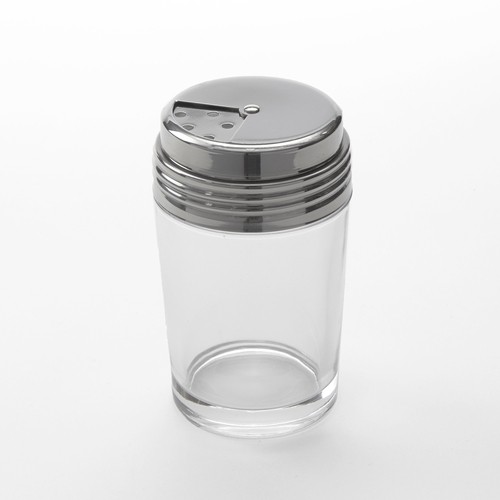 American Metalcraft GLADT6 Glass Shaker w/ Adjustable SS Dial Top, 6oz