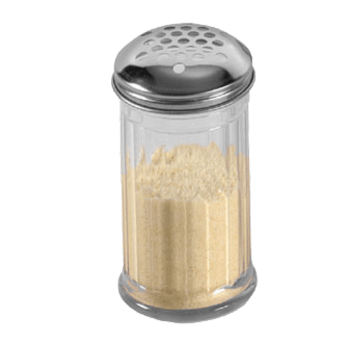 American Metalcraft GLA319 Glass Cheese Chaker w/ SS Lid, 12oz