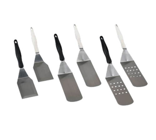 Vollrath 4808715 Heavy-Duty Stainless Steel Turner w/ Ergo Grip White Handle