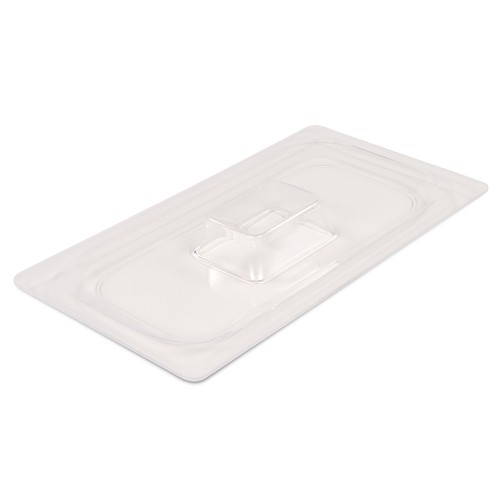 Carlisle CM112707 Coldmaster Food Pan Lid w/ Handle, 1/3 Size, Clear