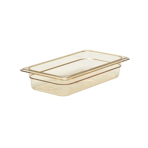 Cambro 32HP150 H-Pan High Heat Food Pan, 1/3 Size, 2-1/2" Deep, Amber
